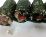 ウィンナーとチーズと鶏肉と海苔の揚げ物作り方4写真