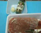 豚モモ肉で簡単ハーブ焼き⭐作り方1写真
