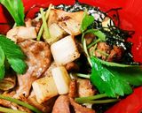 サムライ特製鶏皮しょうが焼き丼❤作り方2写真