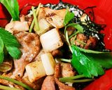 サムライ特製鶏皮しょうが焼き丼❤作り方2写真