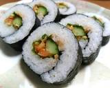 たらこと三つ葉のお手軽チキンの太巻き作り方16写真