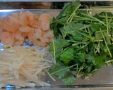 かき揚げ②~新生姜と三つ葉とエビ~作り方1写真