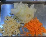 かき揚げ①～ちりめんじゃこと野菜～作り方1写真