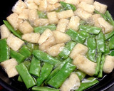 平さやいんげんと油揚げの煮物作り方2写真