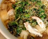 ねぎ焼きたっぷりのインスタントラーメン♪作り方4写真