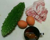簡単絶品☆ゴーヤ&豚のこくうま味噌炒め作り方1写真