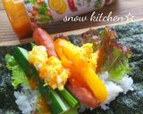 簡単朝カフェ☆手巻き寿司作り方3写真