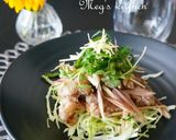 薬味で頂く牛唐揚げの甘酢ｿｰｽ作り方14写真