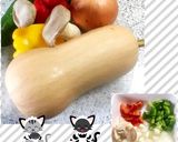 バターナッツスクワッシュのチーズドリア♪作り方1写真