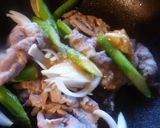 アスパラと豚肉の味噌バター炒め♪作り方4写真