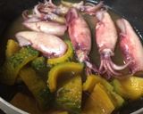 ヤリイカとゴーヤの煮物作り方3写真