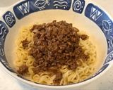 札幌ラーメン味噌味で坦々麺風汁なしそば！作り方6写真
