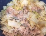 【簡単10分】白菜と豚の煮物作り方3写真