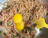 赤いカルボナーラ作り方4写真