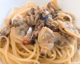 あさりとオイルサーディンのパスタ作り方6写真