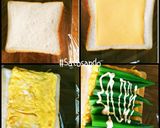 鯨ハムボリュームサンドイッチ♥沼サンド風作り方1写真