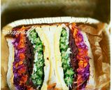 鯨ハムボリュームサンドイッチ♥沼サンド風作り方4写真