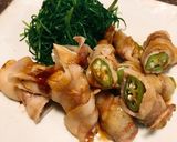 レンチン簡単！オクラとエリンギの肉巻き作り方6写真