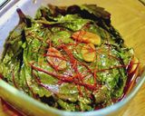 美味！大葉orえごまの葉のヤンニョム漬け作り方3写真
