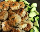 もっちり♡プリ海老入りにら饅頭作り方19写真