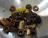 ドライトマトとさんまの燻製のパスタ作り方3写真