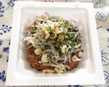 納豆にラー油&天かす&刻み海苔♪作り方4写真