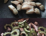 塩鯖とゴーヤのエスニック焼きそば作り方2写真