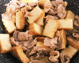 厚揚げと豚肉の甘辛炒め作り方5写真