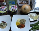 梅しそ鯖缶の和風スパイスカレー作り方1写真
