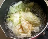 落とし卵の味噌汁作り方2写真