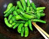 ししとうと油揚げの手抜き煮作り方2写真