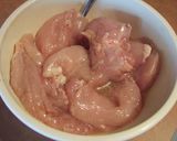 チキンソテーシナモン風味豆サラダ添え作り方1写真