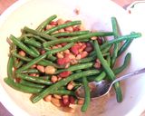 チキンソテーシナモン風味豆サラダ添え作り方2写真