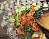 スタミナ満点！アボカドの豚キムチ丼作り方8写真