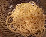 米粉で簡単！冷麦のツナクリーム生パスタ風作り方3写真