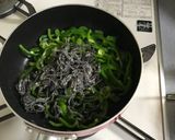 お弁当にピーマンの塩昆布炒め作り方5写真