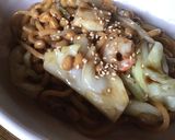 納豆海鮮焼きそば作り方2写真