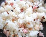 しいたけパウダー入りパラッとチャーハン作り方3写真