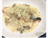鶏もも肉の和風きのこクリームソテー作り方9写真