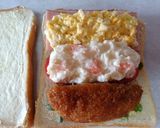 食べ進むごとに味が変わるサンドイッチ作り方2写真
