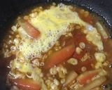 スイカの皮と高野豆腐の卵とじ丼作り方11写真