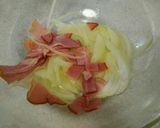 レンジで簡単☆カルボナーラ風うどん作り方1写真