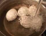 絶品オイスー♬半熟とろとろ煮卵のっけご飯作り方3写真