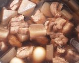 牛すじコンニャク煮☆うずら卵入り☆作り方2写真