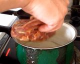 鶏がらスープとって、塩ラーメン（圧力鍋）作り方2写真