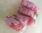 オクラ・いんげんちくわの豚肉巻き作り方4写真
