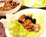 ヘルシー&美肌☆黒豆と豚肉のレタス包み作り方4写真