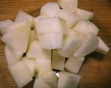 梨のみょうが醤油あえ作り方1写真