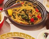 超簡単☆オクラとトマトの夏野菜和風パスタ作り方6写真