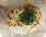 簡単♩鶏胸肉のキムチーズホイル焼き作り方4写真